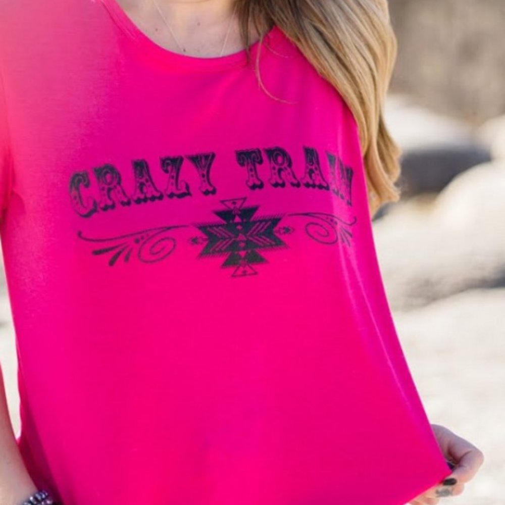 Pink Crazy Train Tee